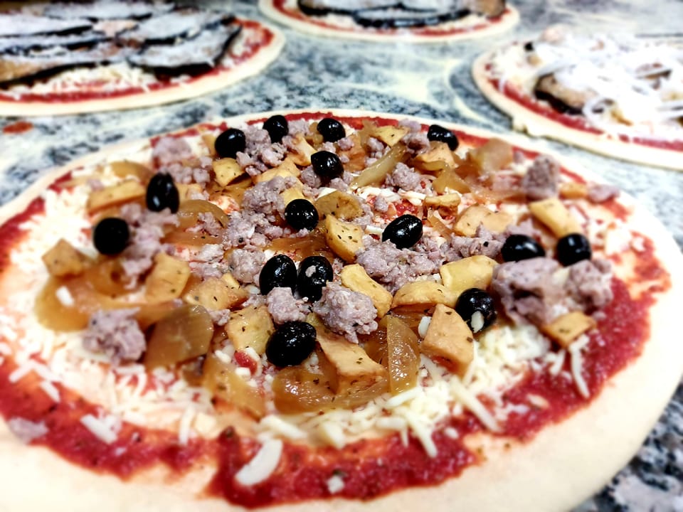 Préparation artisanale des pizzas